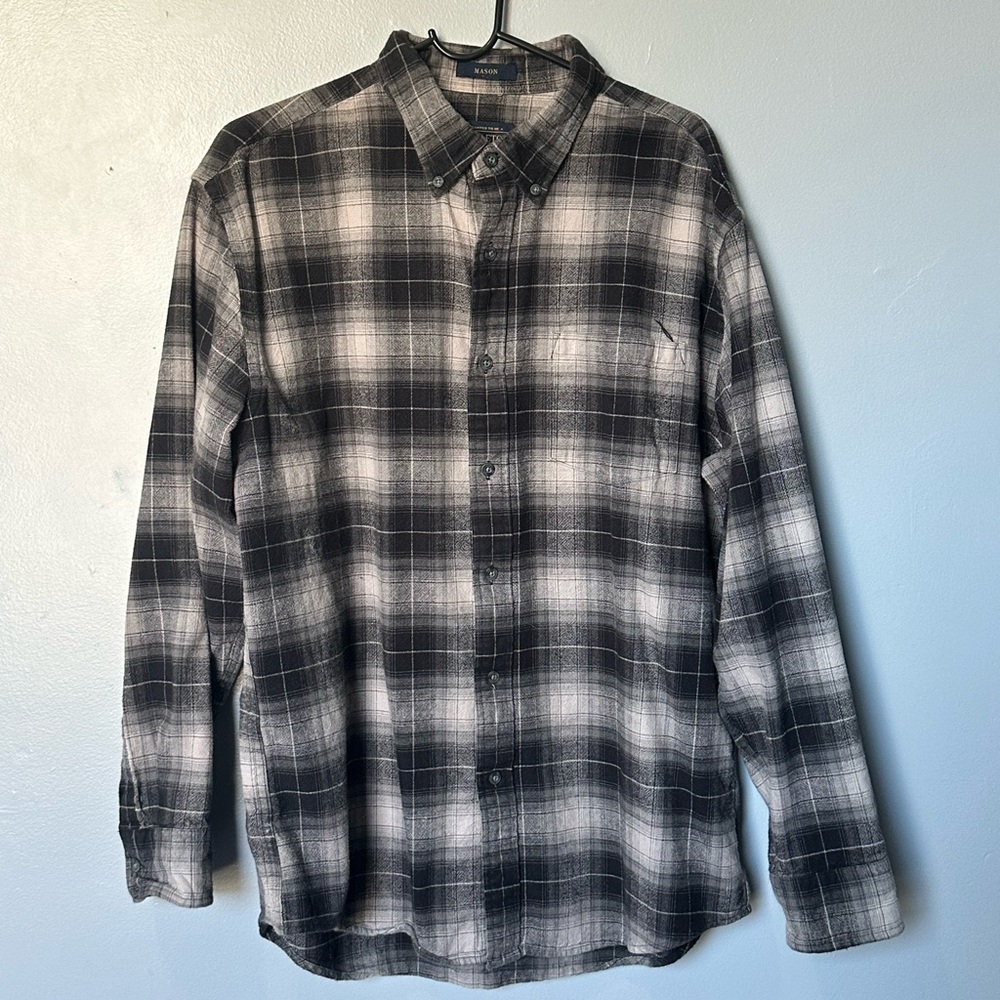 Pendleton Black and Gray Casual Button Down Shirt